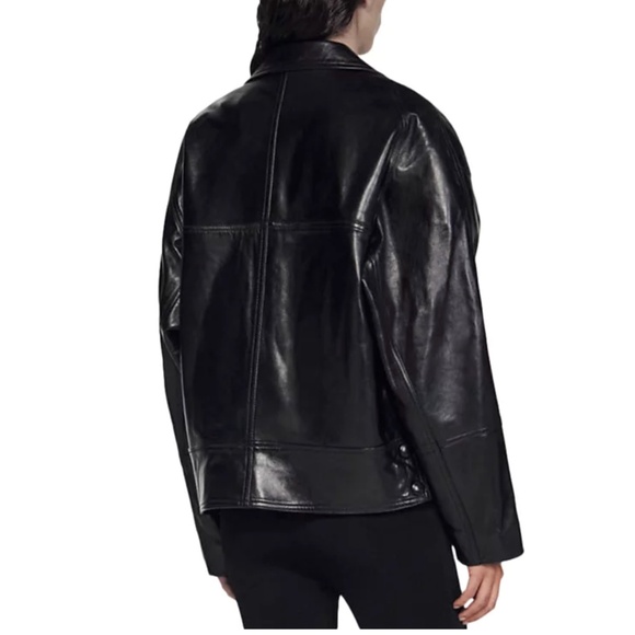 Clem Oversized Leather Jacket - Picture 2 of 6